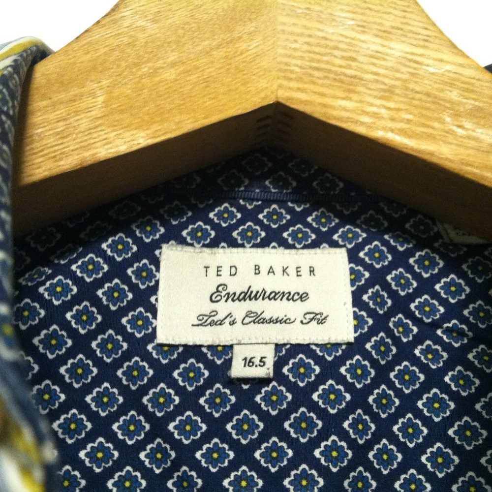 Ted Baker TED BAKER MENS 100%COTTON CASUAL SHIRT SIZE: 16.5 Size US L / EU 52-54 / 3 - 6 Thumbnail