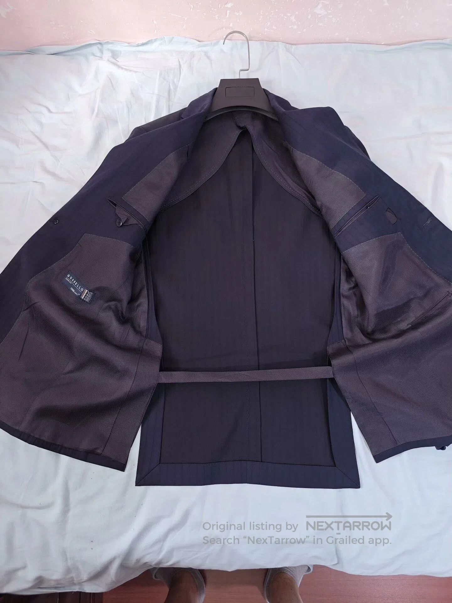 Japanese Brand Custom Italian Wool Blend Suit Jacket. Size US M / EU 48-50 / 2 - 6 Thumbnail