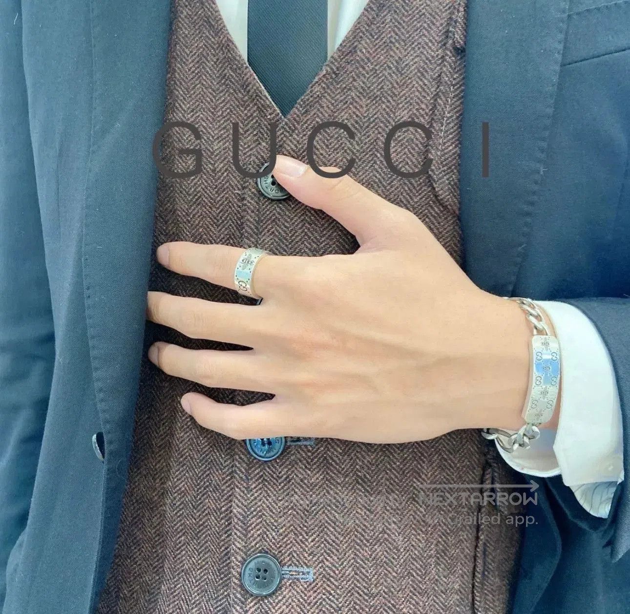 Gucci Gucci New Double G Silver Bracelet. Size ONE SIZE - 7 Thumbnail