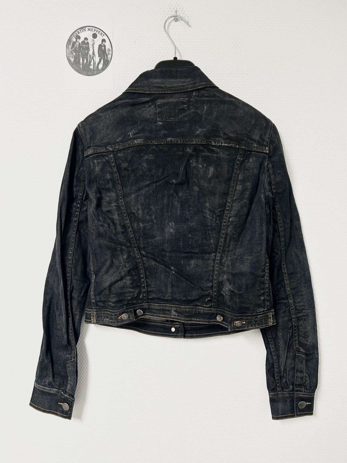 Balmain SS2012 Waxed Denim Jacket Reworked Size US XS / EU 42 / 0 - 4 Thumbnail