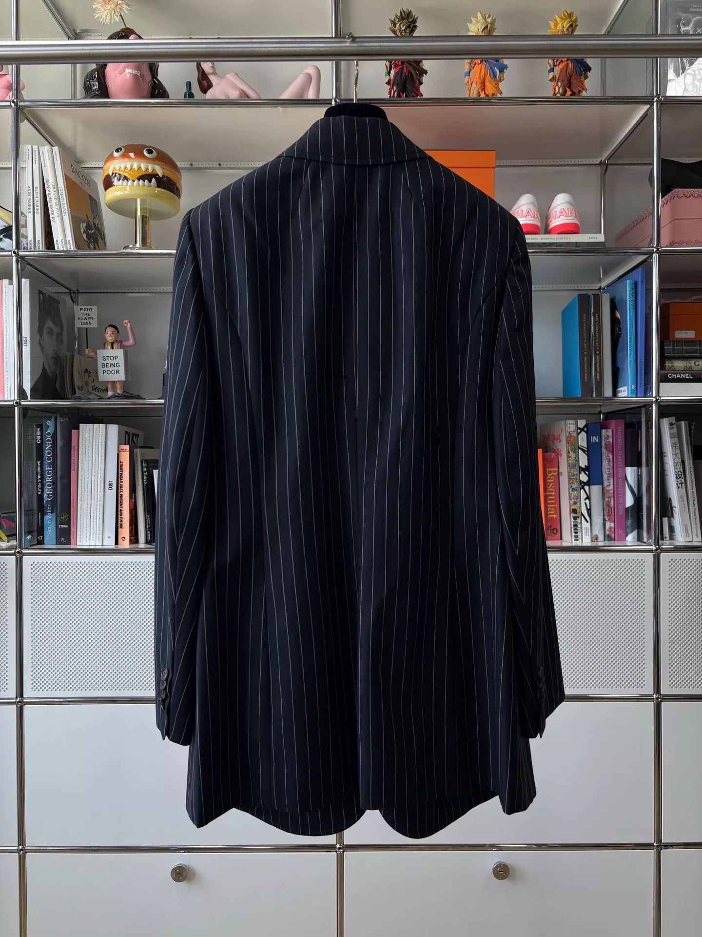 Balenciaga Balenciaga Pinstripe Hourglass Blazer Size M / US 6-8 / IT 42-44 - 2 Thumbnail