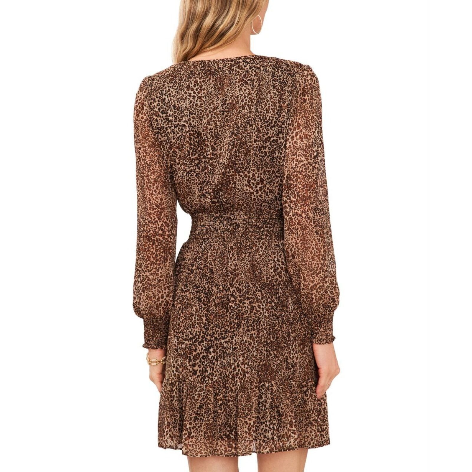 Other MSK Babydoll Animal Dress sheer leopard Pet M A000402 Size M / US 6-8 / IT 42-44 - 2 Thumbnail