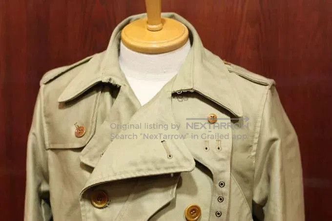 Freewheelers stylish desert yellow trench coat for spring. Size US M / EU 48-50 / 2 - 6 Thumbnail