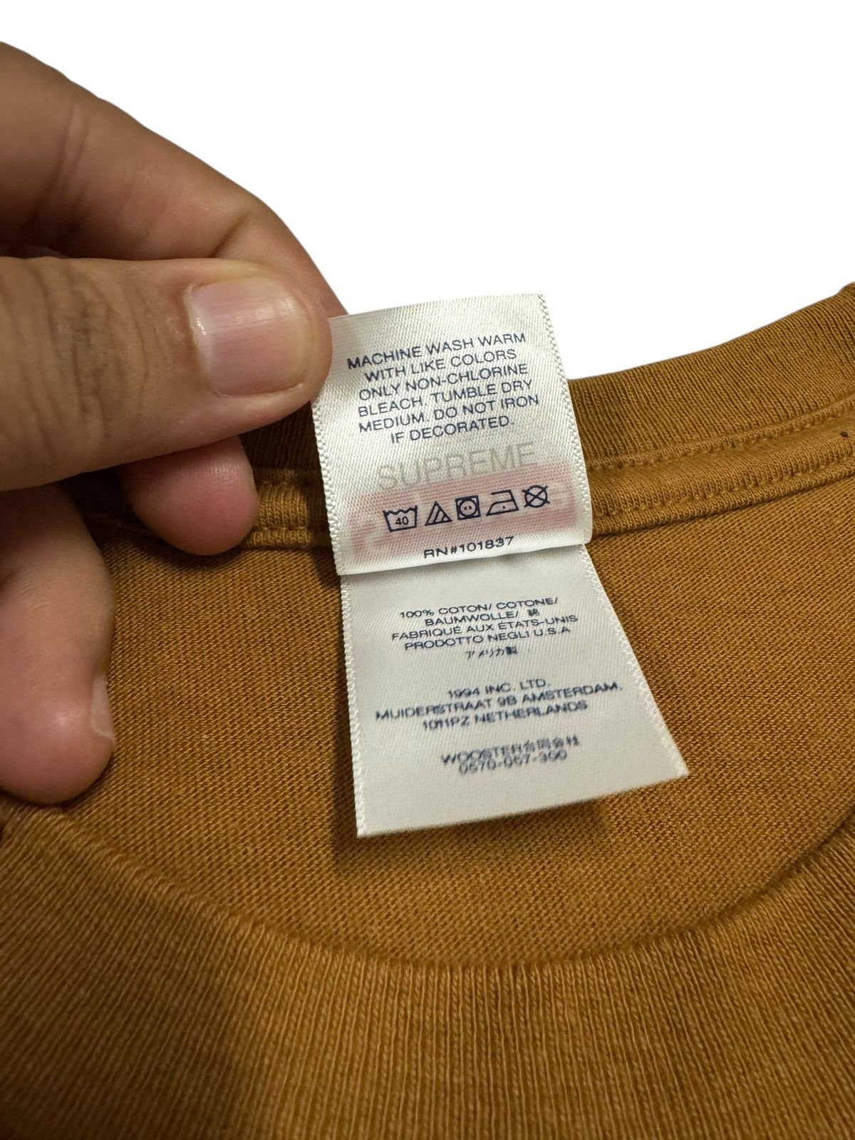 Supreme SS23 Supreme Arabic Logo Brown T-Shirt Size US L / EU 52-54 / 3 - 7 Thumbnail