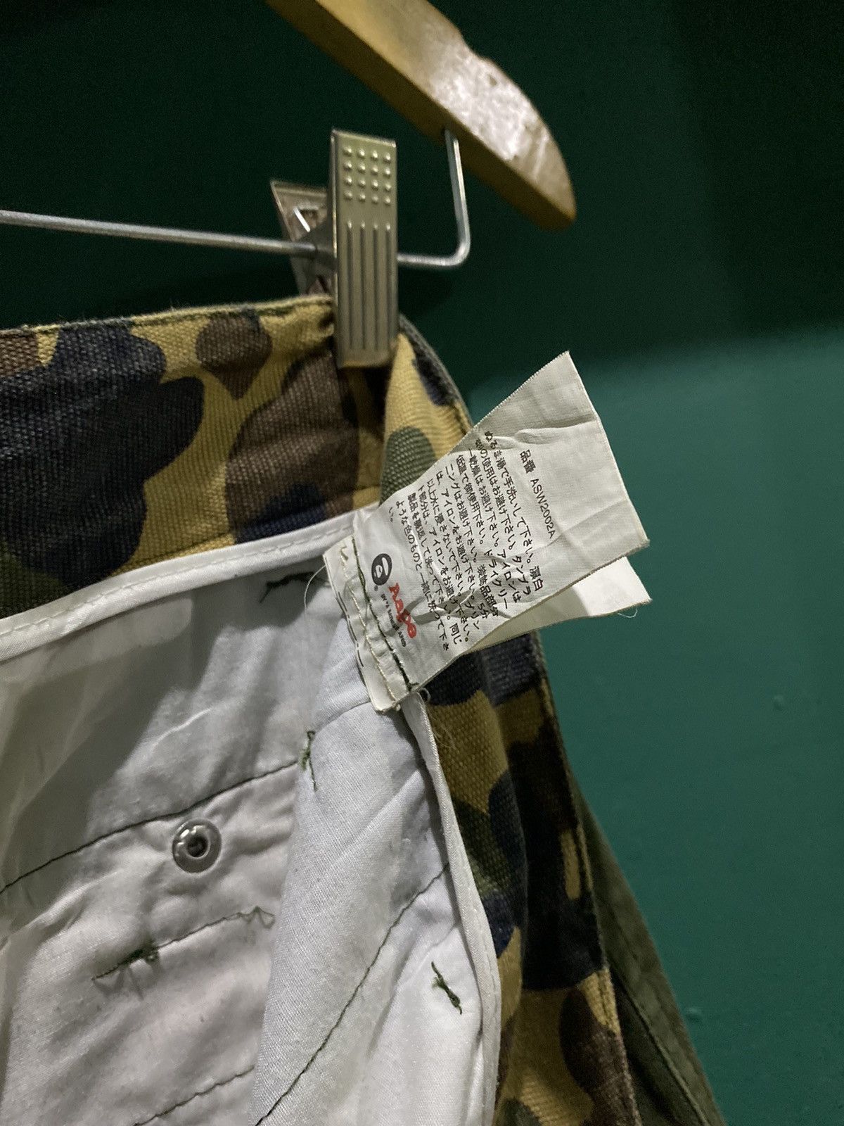 Aape AAPE BY A BATHING APE Camo Hem Shortpants Size US 30 / EU 46 - 9 Thumbnail