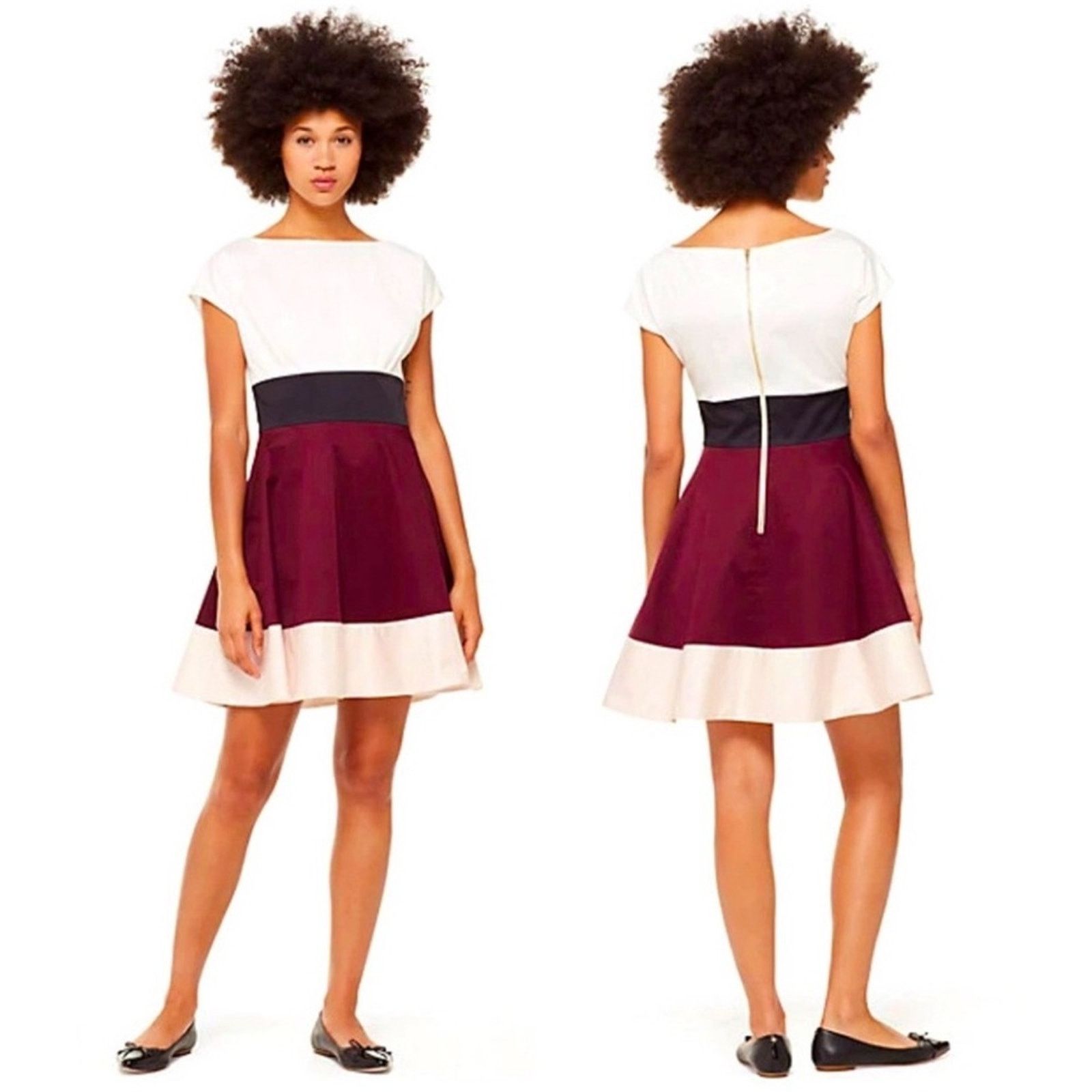 Kate Spade KATE SPADE COLORBLOCK FIORELLA STRIPED DRESS - SIZE:0 NWT Size XS / US 0-2 / IT 36-38 - 1 Thumbnail