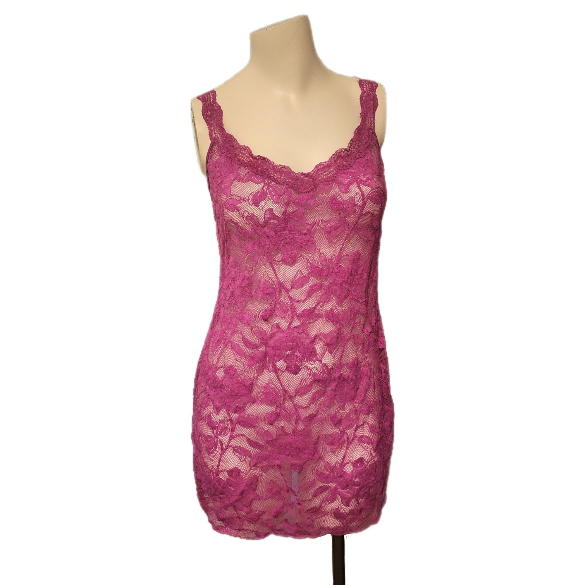 Victoria's Secret Vintage Victorias Secret Chemise M L Lacy Sheer Mesh ...