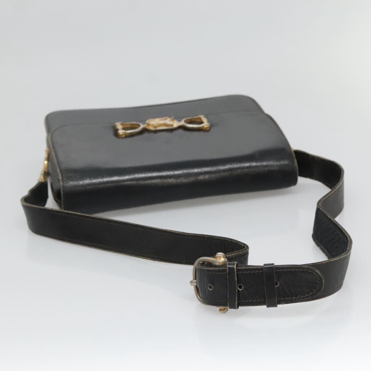 Celine CELINE Shoulder Bag Leather Black Size ONE SIZE - 7 Thumbnail