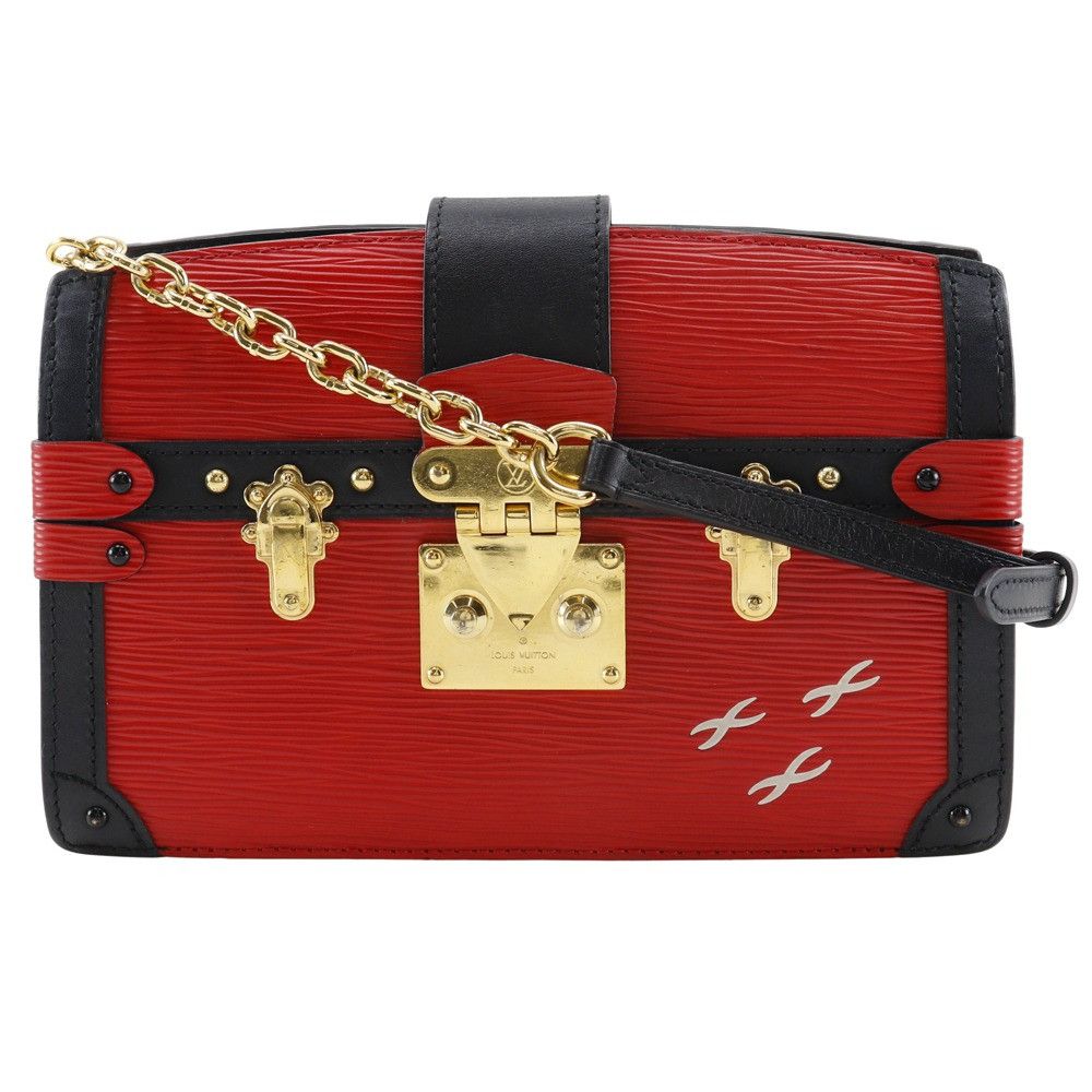 Louis Vuitton Louis Vuitton Trunk Clutch Epi 2Way Bag Leather Shoulder Bag M51697 in Red, Women's