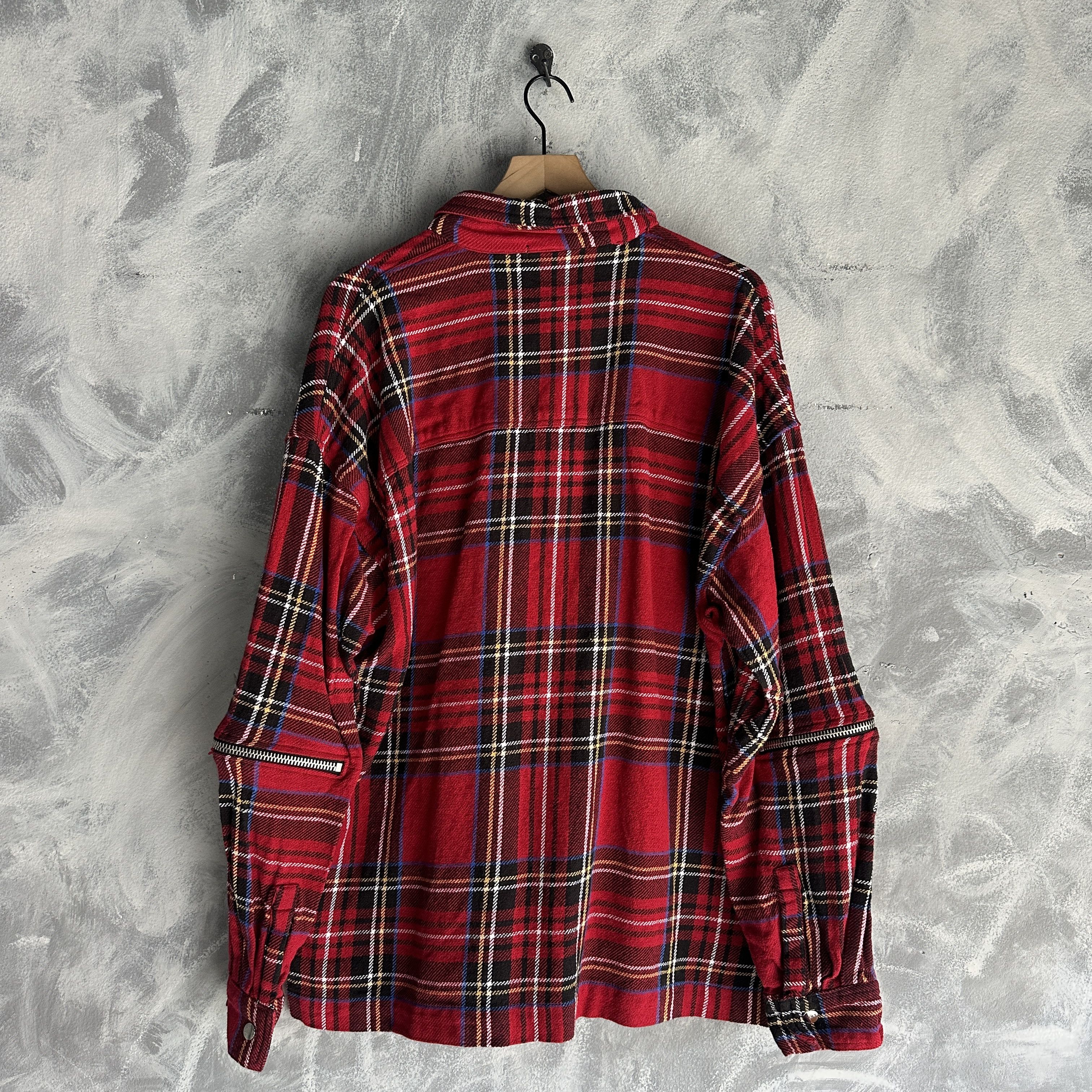 MNML MNML Jacket Men’s Plaid Streetwear Distressed Patchwork Size US L / EU 52-54 / 3 - 6 Thumbnail
