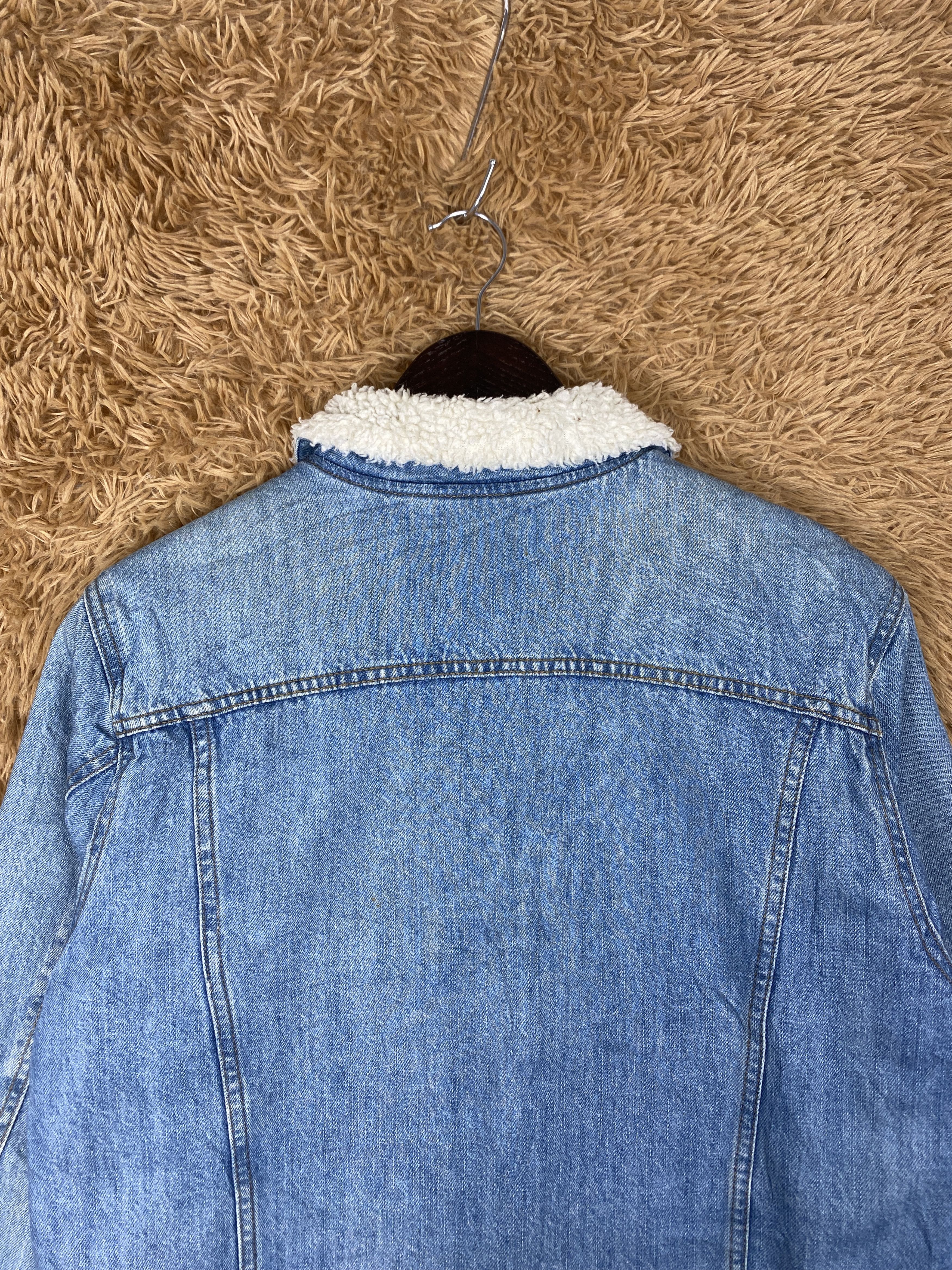 GU Vintage GU Sherpa Lining Blue Denim Jacket PJ2601 Size US M / EU 48-50 / 2 - 8 Thumbnail