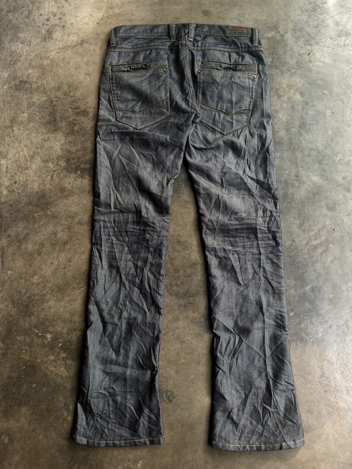 Isamu Katayama Backlash NCFM JAPANESE NICOLE CLUB FOR MEN FLARE DENIM PANTS BOOT CUT Size US 32 / EU 48 - 2 Thumbnail