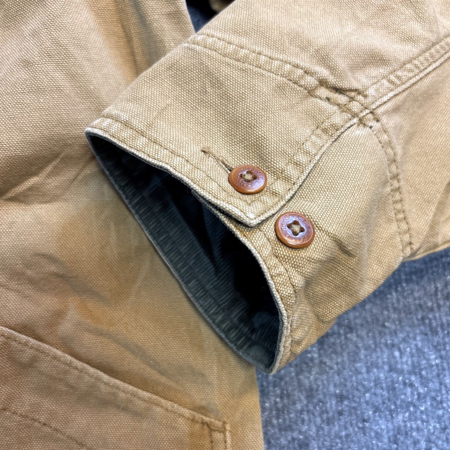Vintage VINTAGE LL Bean Since 1912 Jacket Chore Canvas Mens Brown Style JX74 Button Out Size XL Overcoat Size US XL / EU 56 / 4 - 4 Thumbnail