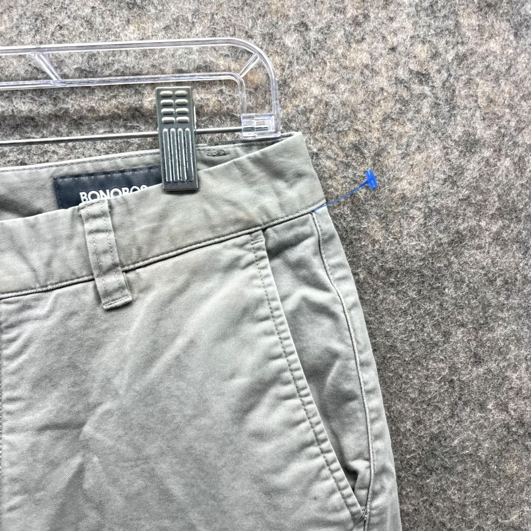 Bonobos Bonobos Pants Men 30x30 Gray Chino Flat Front Slim Fit Casual Cotton Canvas Pants Mens 30 Regular Slim Chino Gray Size US 30 / EU 46 - 4 Thumbnail