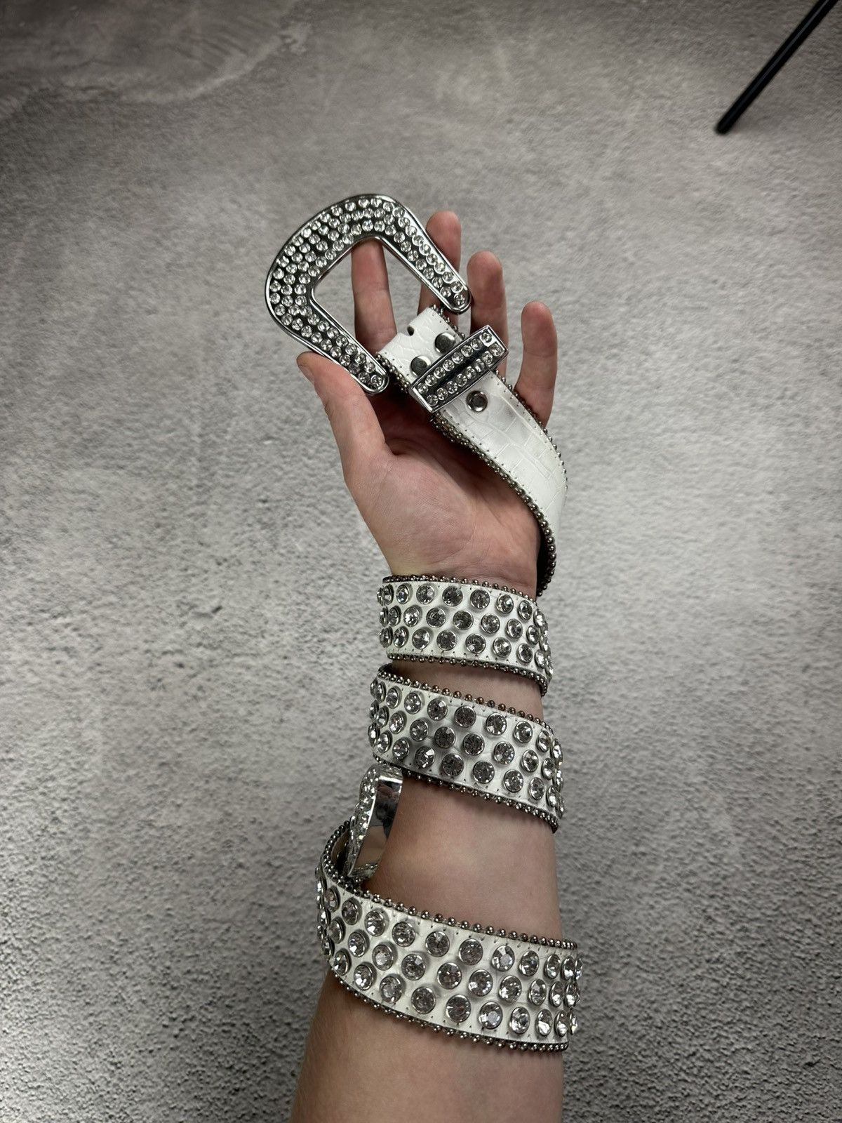 Hysteric Glamour Crazy Rhinestones Y2K Glamour Belt SK8 B.B Simons Style Size ONE SIZE - 1 Thumbnail
