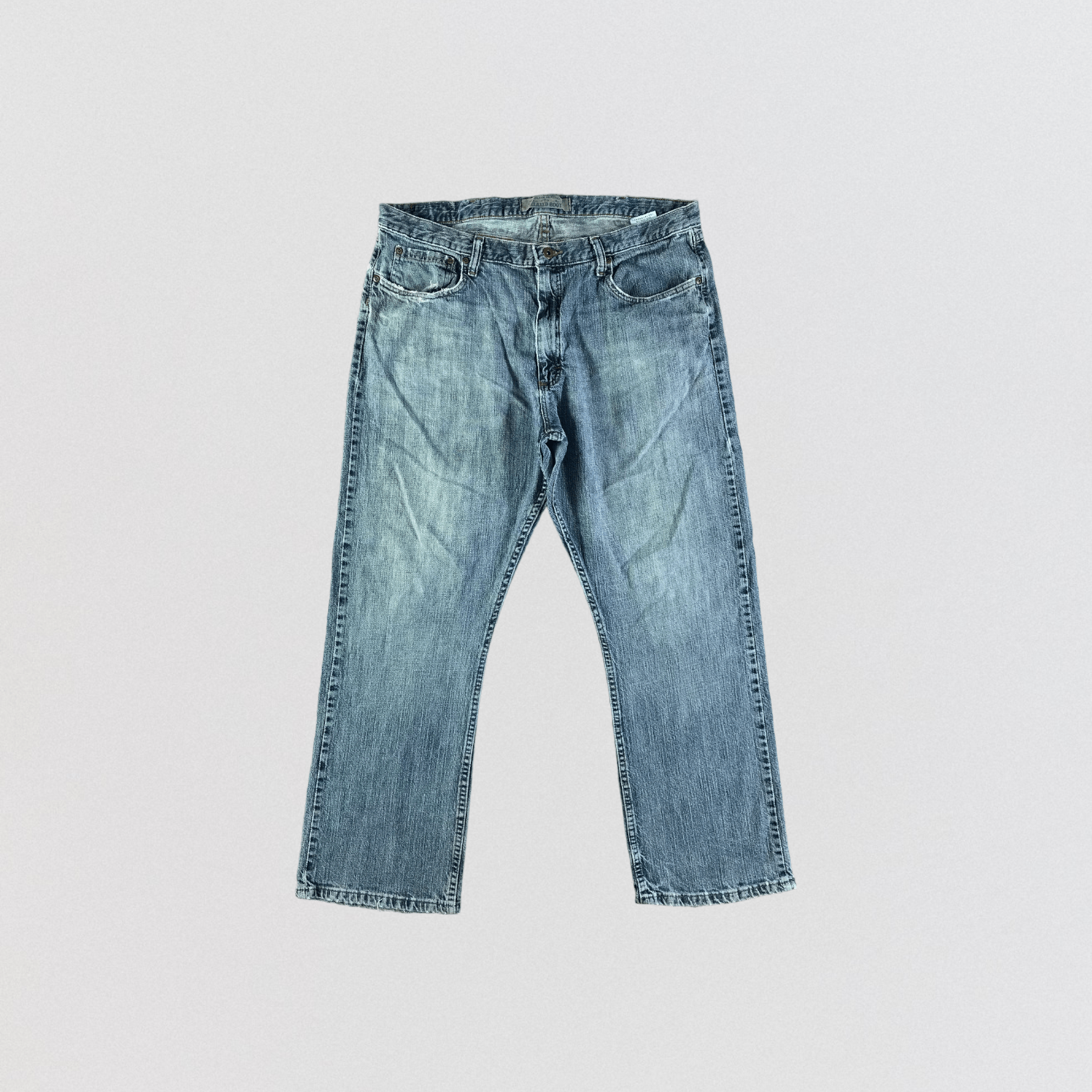 image of Vintage Blue Wash Wrangler Jeans-Jm3384, Men's