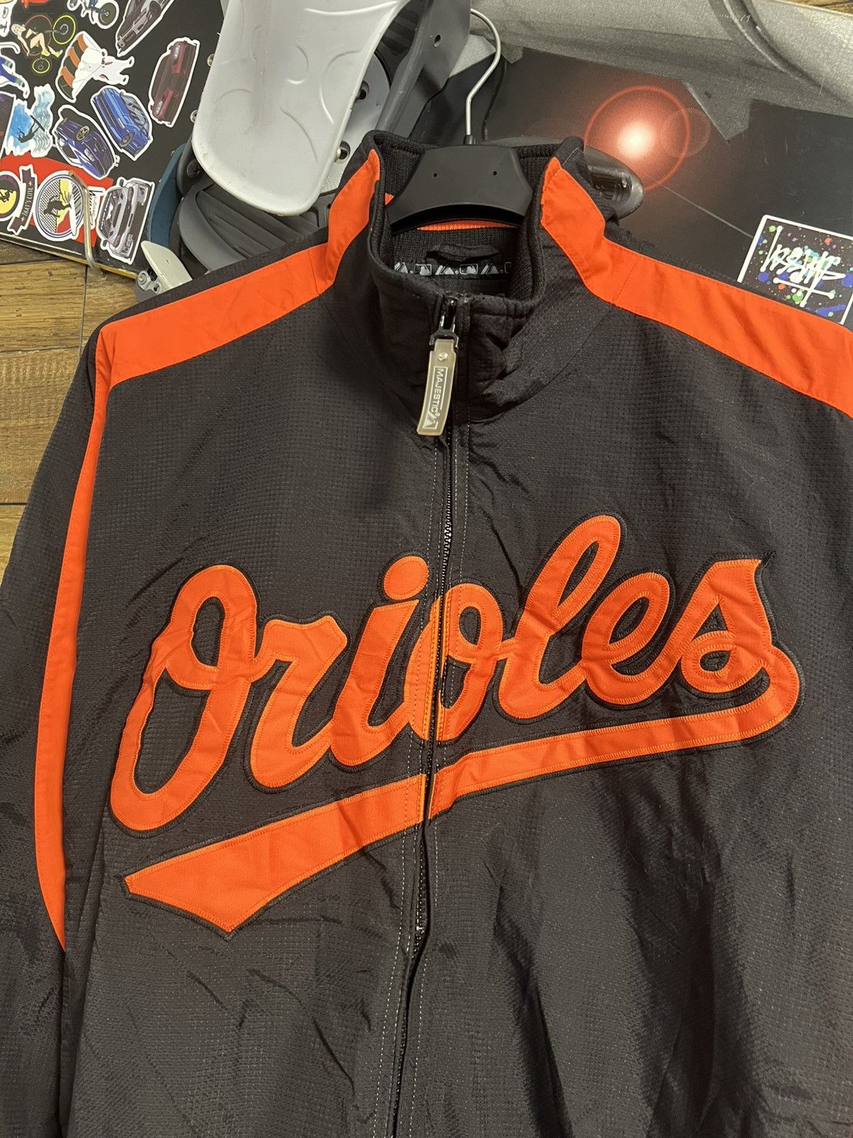 Vintage Vintage Mens Jacket Majestic MLB Baltimore Orioles Baseball Size US M / EU 48-50 / 2 - 3 Thumbnail