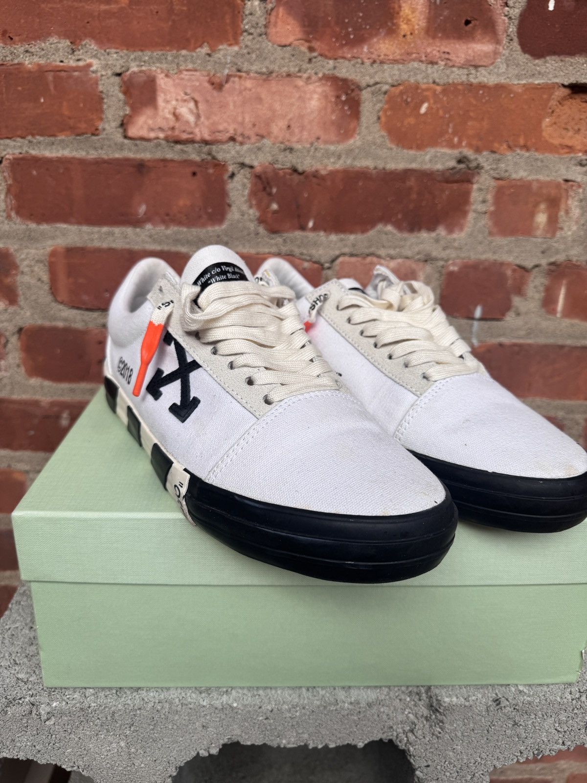Off-White × Virgil Abloh Off-white vulcanized canvas sneaker Size US 10 / EU 43 - 3 Thumbnail
