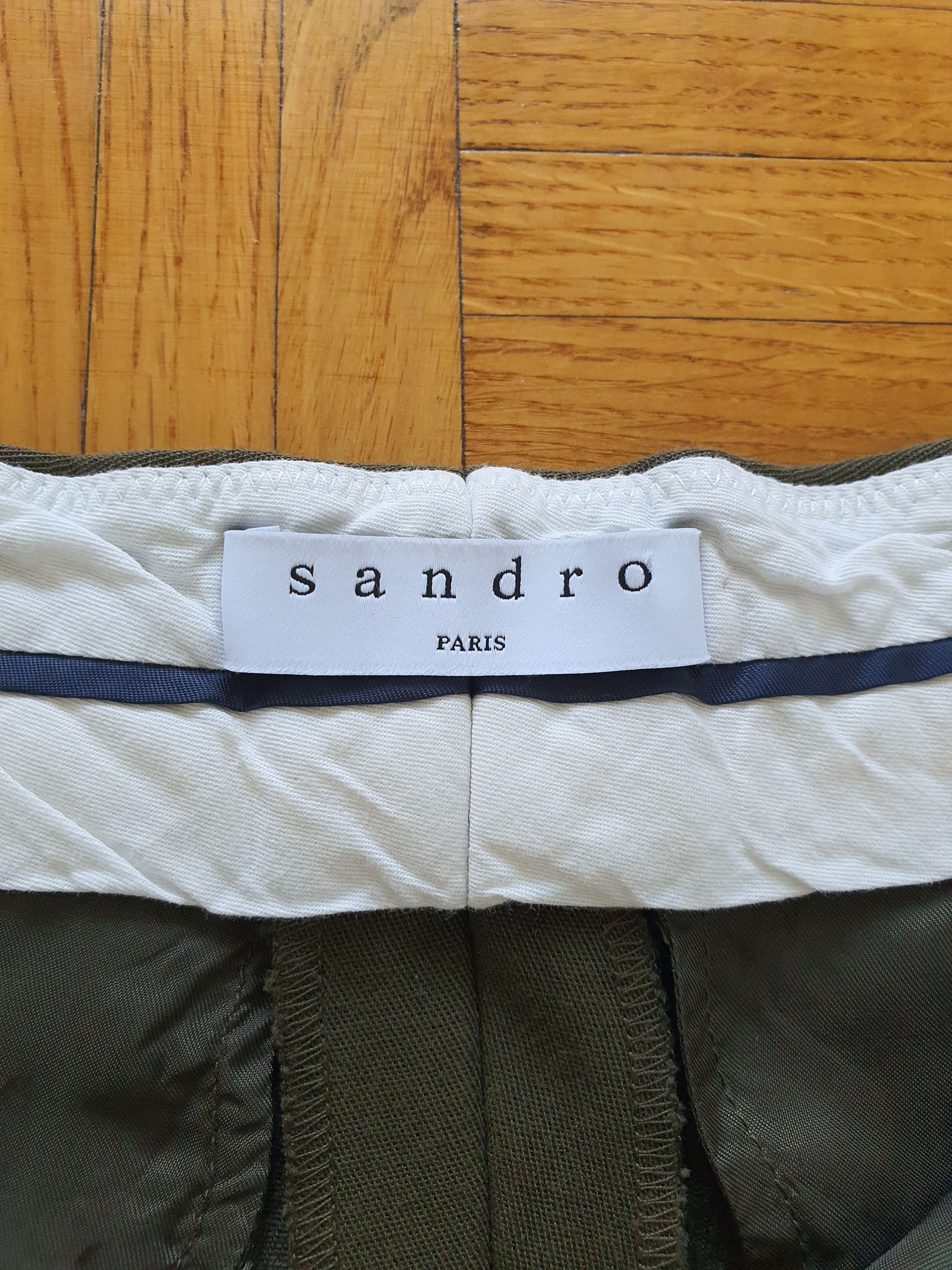 Sandro Casual Pants - Tailored Military Sweatpants - P5733H-840 Size 25" / US 0 / IT 36 - 5 Thumbnail