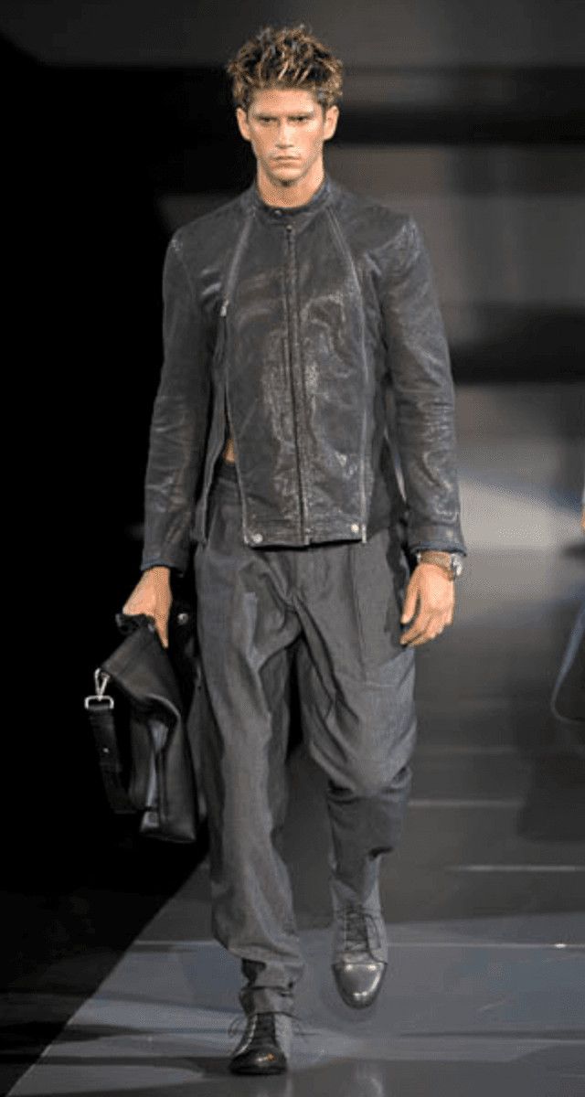 Emporio Armani SS2009 Emporio Armani Brown Snakeskin Effect Leather Multi Zips Jacket Size US S / EU 44-46 / 1 - 2 Thumbnail