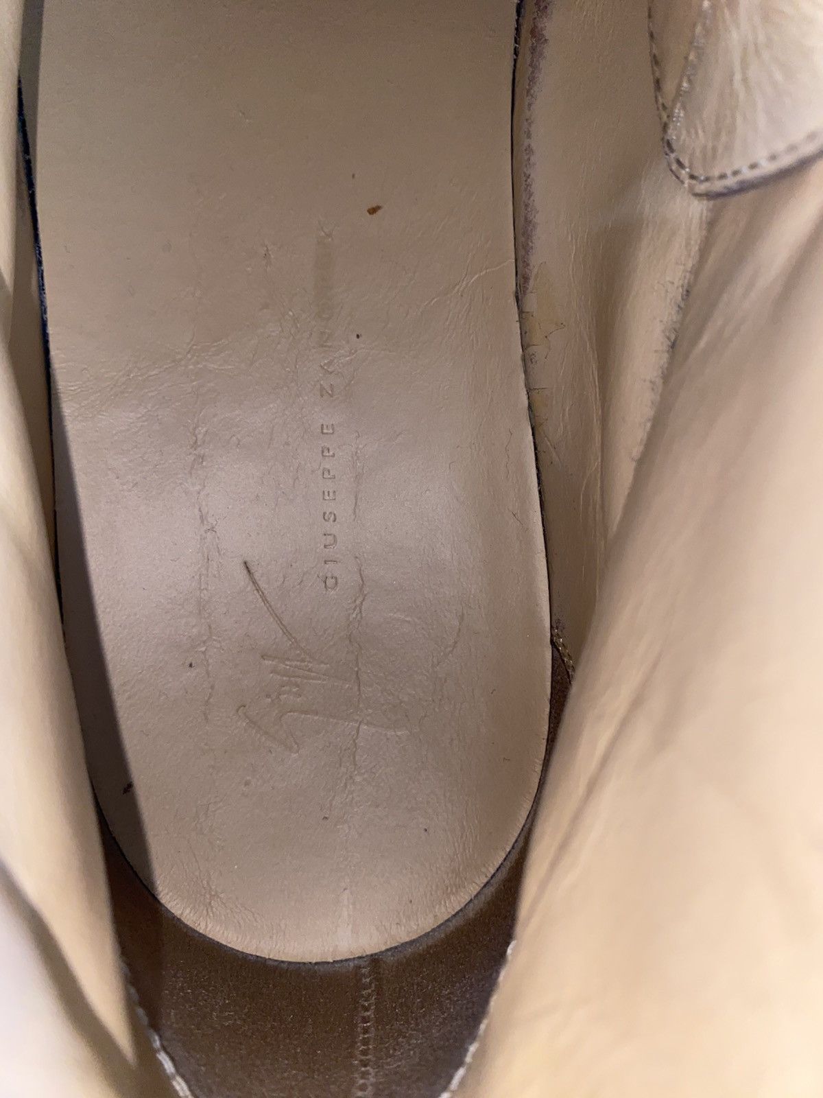 Giuseppe Zanotti Giuseppe Zanotti Beige Suede Leather Sneakers 43 1/3 Size US 10.5 / EU 43-44 - 4 Thumbnail