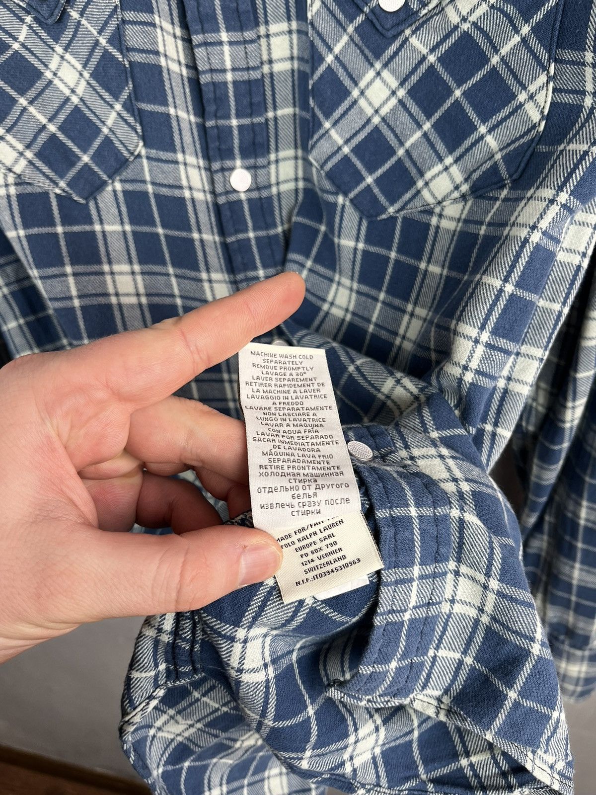 Polo Ralph Lauren × Ralph Lauren × Vintage Polo Ralph Lauren flannel shirt vintage Size US L / EU 52-54 / 3 - 11 Thumbnail