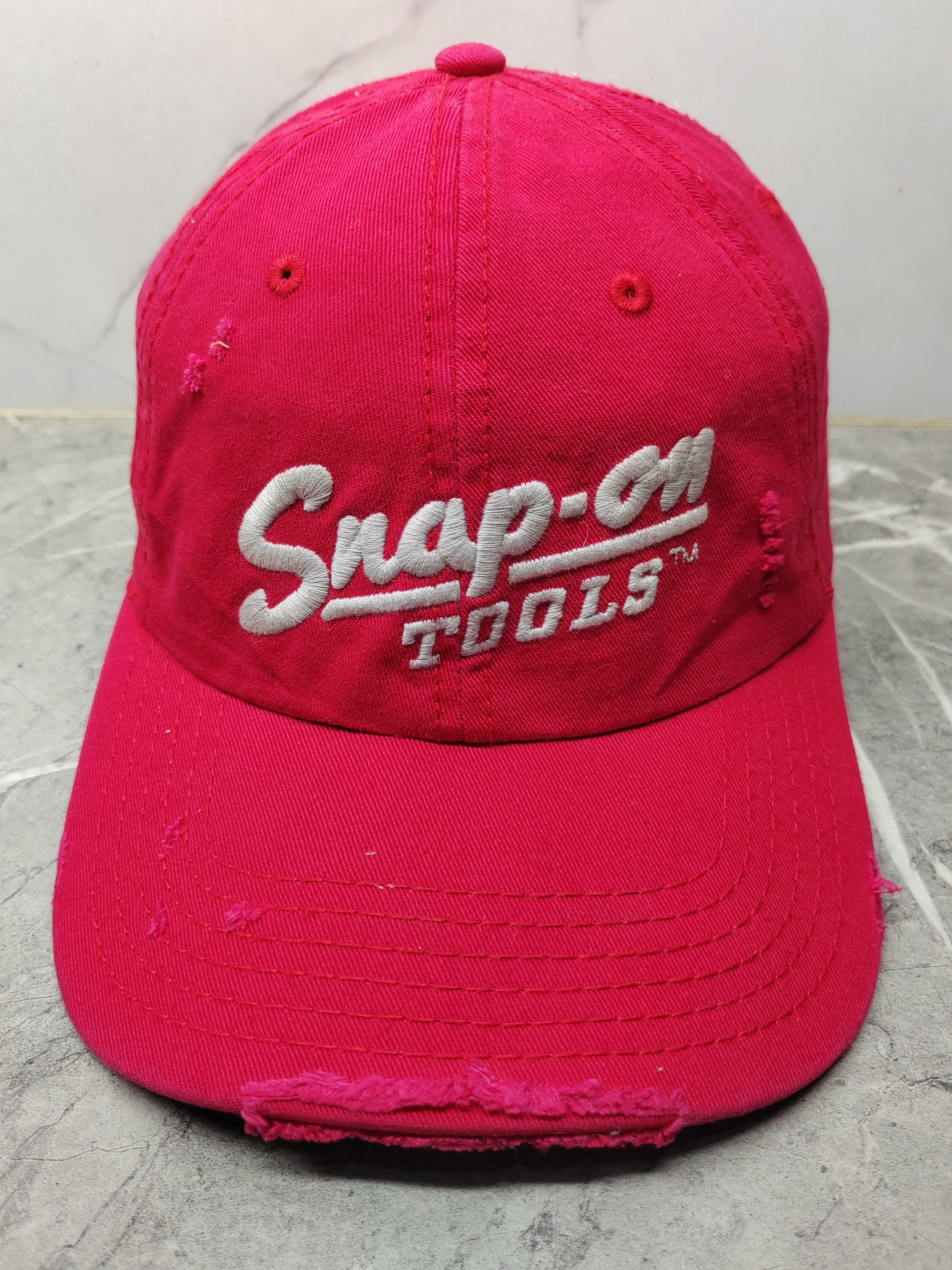 Vintage Vintage Snap-On Distressed Style Cap Hat Size ONE SIZE - 2 Thumbnail