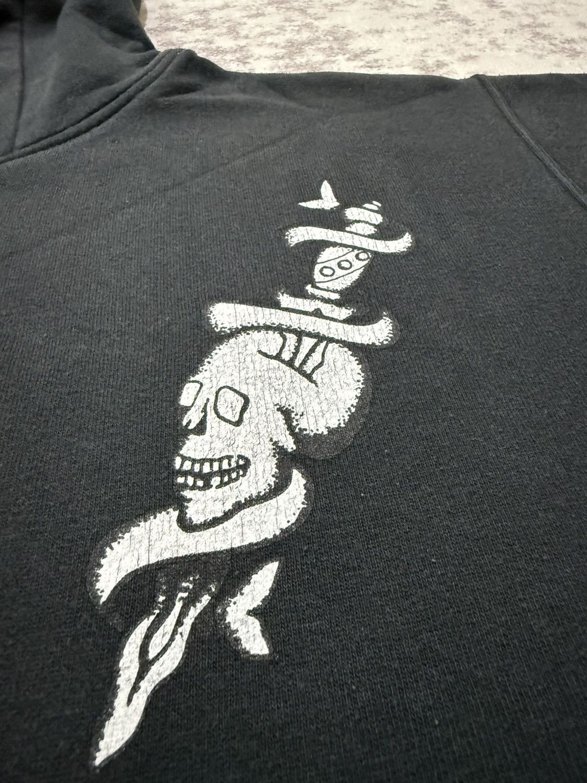 Japanese Brand Acoustic Prominent Skull Zip Up Sweater Hoodie Size US L / EU 52-54 / 3 - 8 Thumbnail