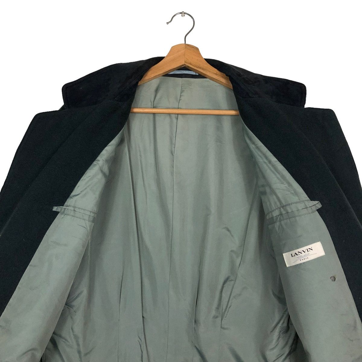 Japanese Brand 🔥VINTAGE LANVIN STUDIO PARIS WOOL DOUBLE COLLAR Size US M / EU 48-50 / 2 - 14 Thumbnail