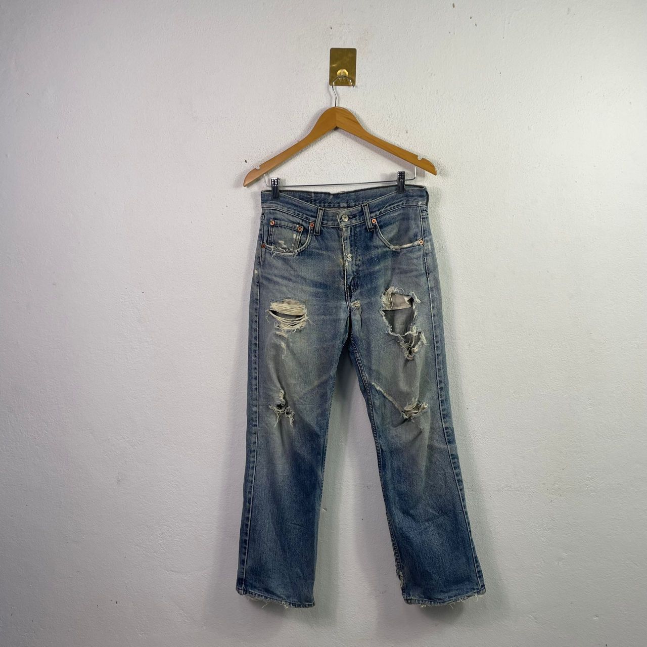 Vintage Levis Ripped Trashed Distressed Jeans
