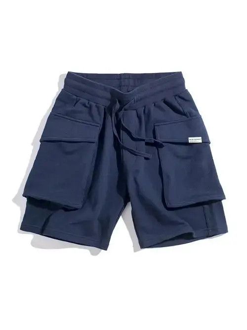 Japanese Brand × Jean 20SS Indigo Union Japan Navy Big Pocket Shorts Size US 32 / EU 48 - 1 Thumbnail