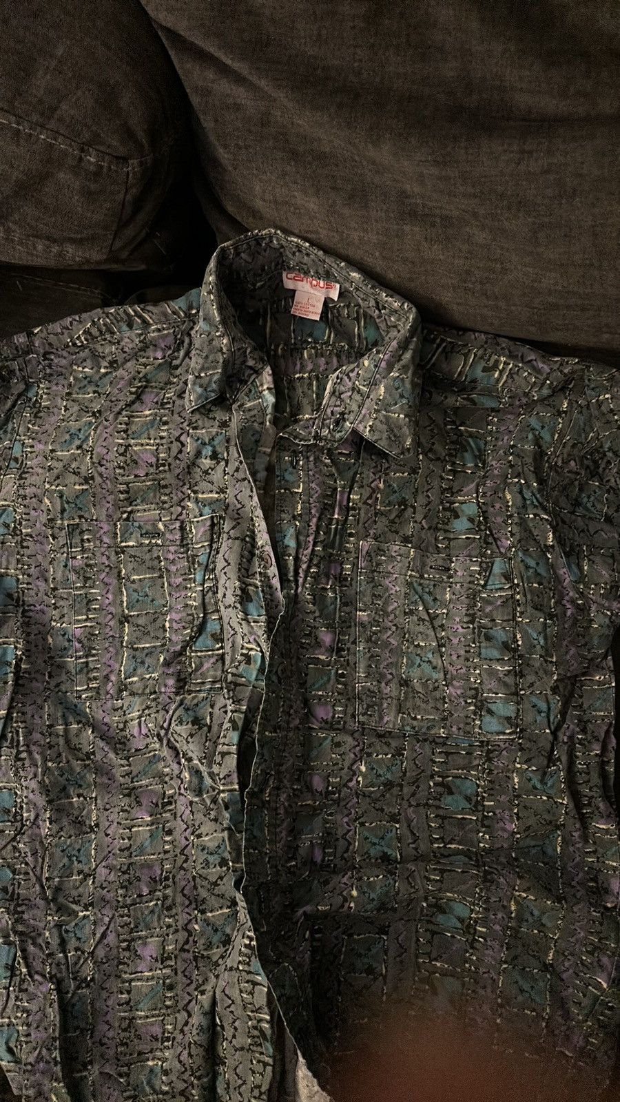 Vintage Vintage 80’s Campus Button-up shirt. Awesome design. Size US L / EU 52-54 / 3 - 1 Thumbnail