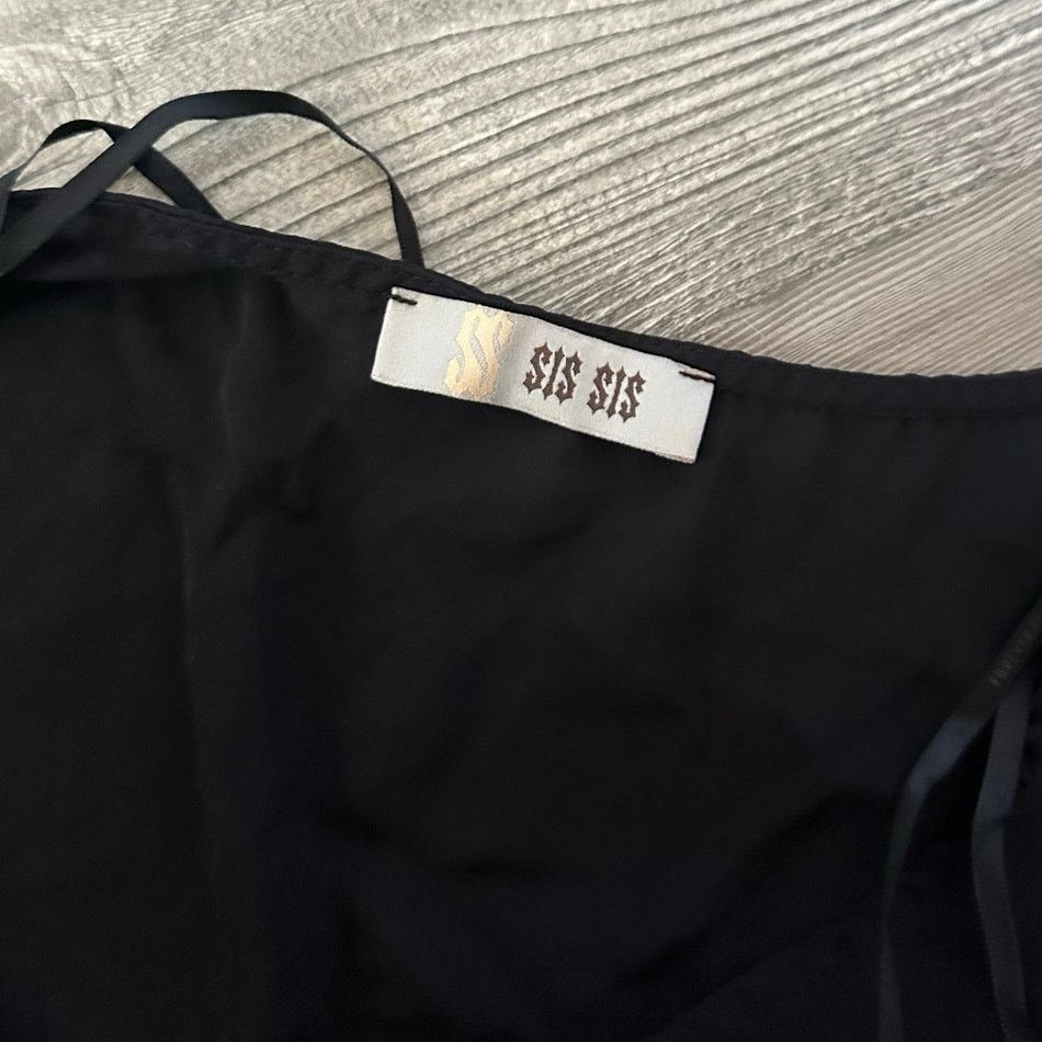 Other sis sis short sleeve black blouse shirt top Size M / US 6-8 / IT 42-44 - 3 Thumbnail