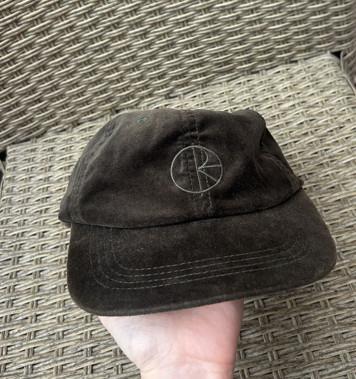 Polar Skate Co. Polar Skate Co Green Velour Velvet Cap OSFA Size ONE SIZE - 3 Thumbnail