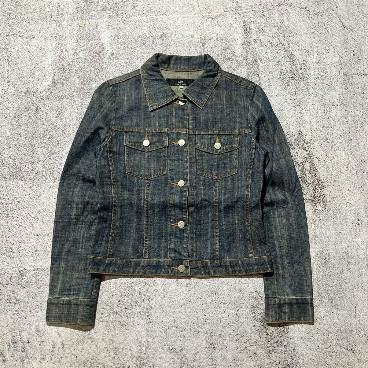 Yohji Yamamoto 🇯🇵 Vintage Ined Japan by Yohji Yamamoto Cropped Denim Jacket Size US XS / EU 42 / 0 - 1 Thumbnail
