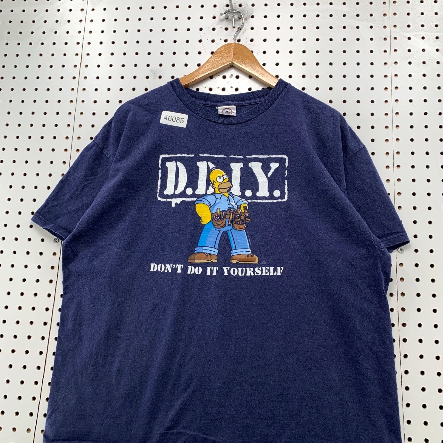 Delta VINTAGE Homer Simpson Funny Shirt Mens Large Blue Handyman Dad Cartoon Y2K Size US L / EU 52-54 / 3 - 4 Thumbnail