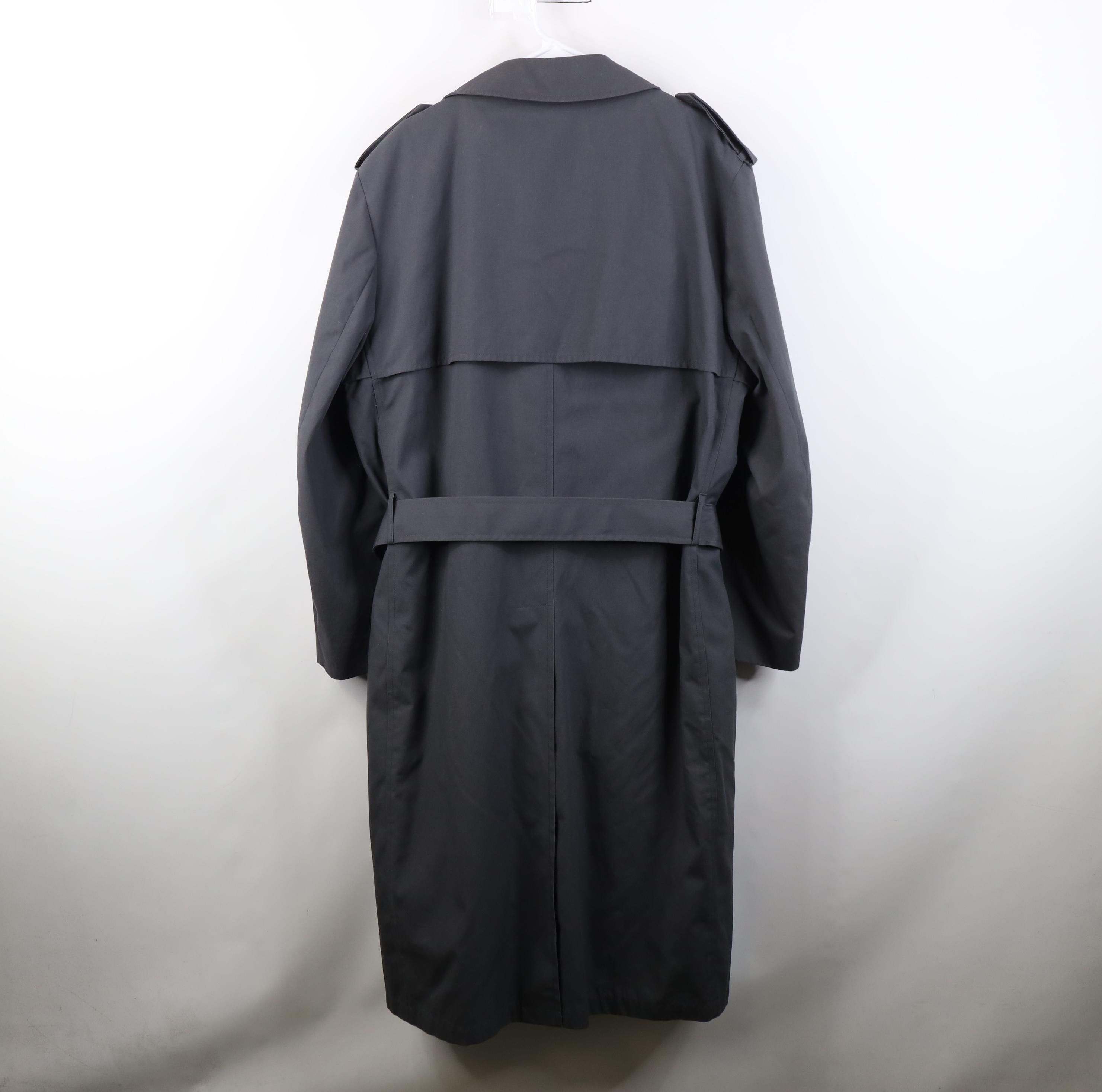 Vintage Vintage 70s Streetwear Double Breasted Trench Coat Gray USA Size US XXL / EU 58 / 5 - 14 Thumbnail
