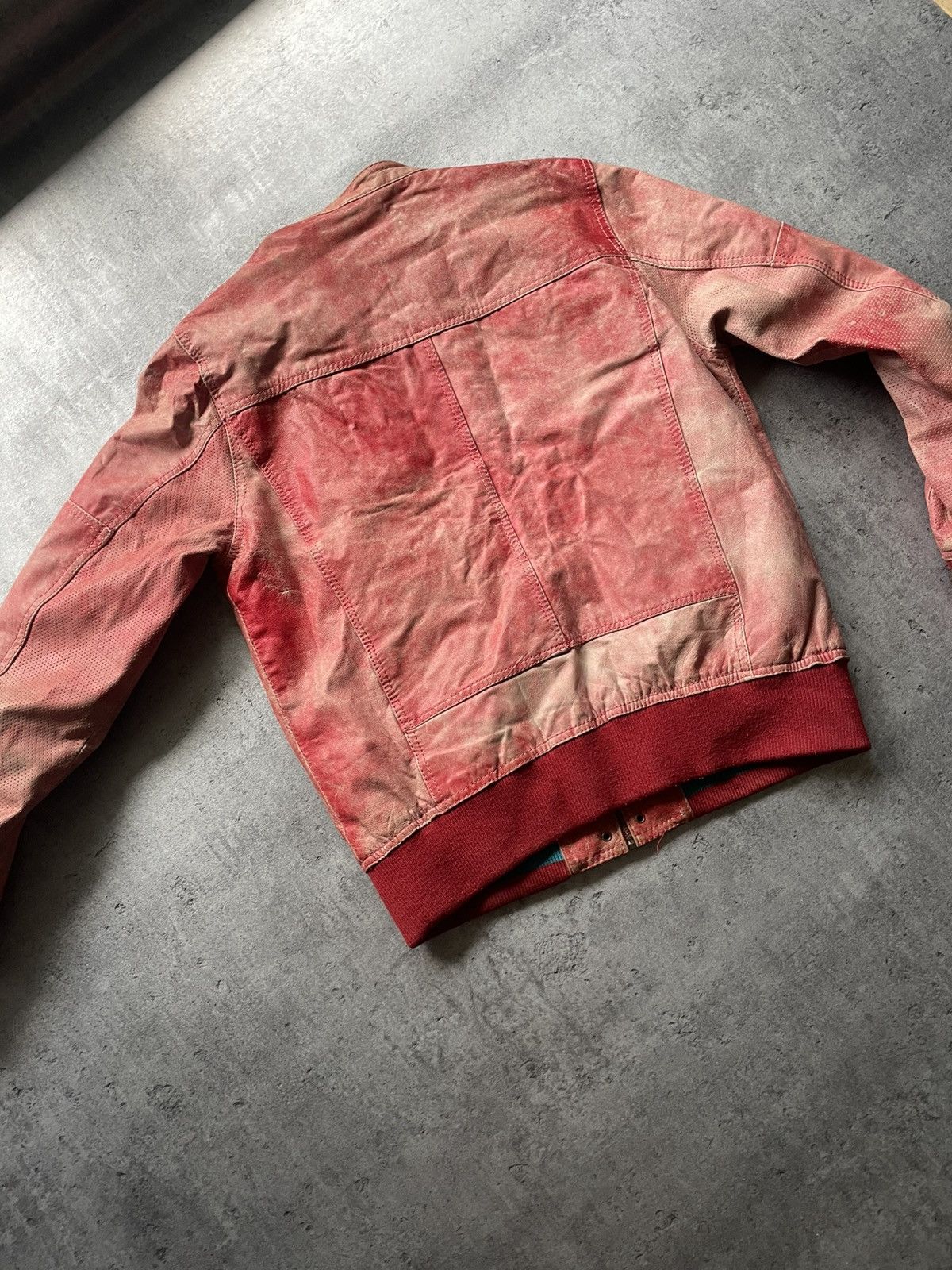 Other Vintage 90s Faded Racing Leather Washed Jacket Size US M / EU 48-50 / 2 - 7 Thumbnail