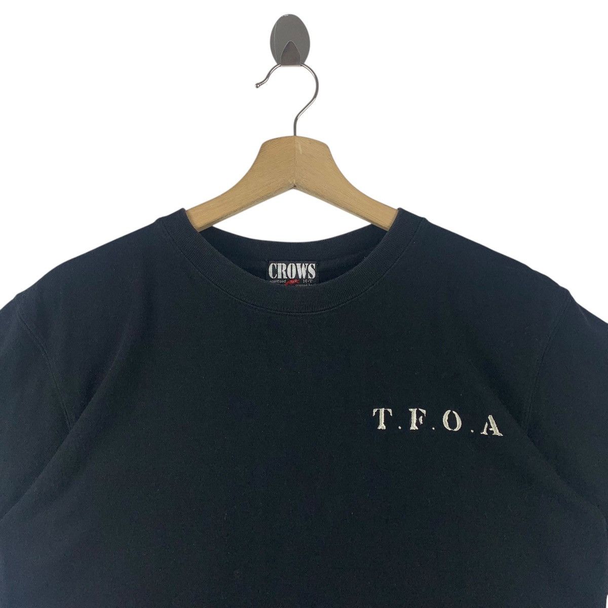 Vintage Vintage TFOA the crows big skull printed backhit tee Size US M / EU 48-50 / 2 - 3 Thumbnail