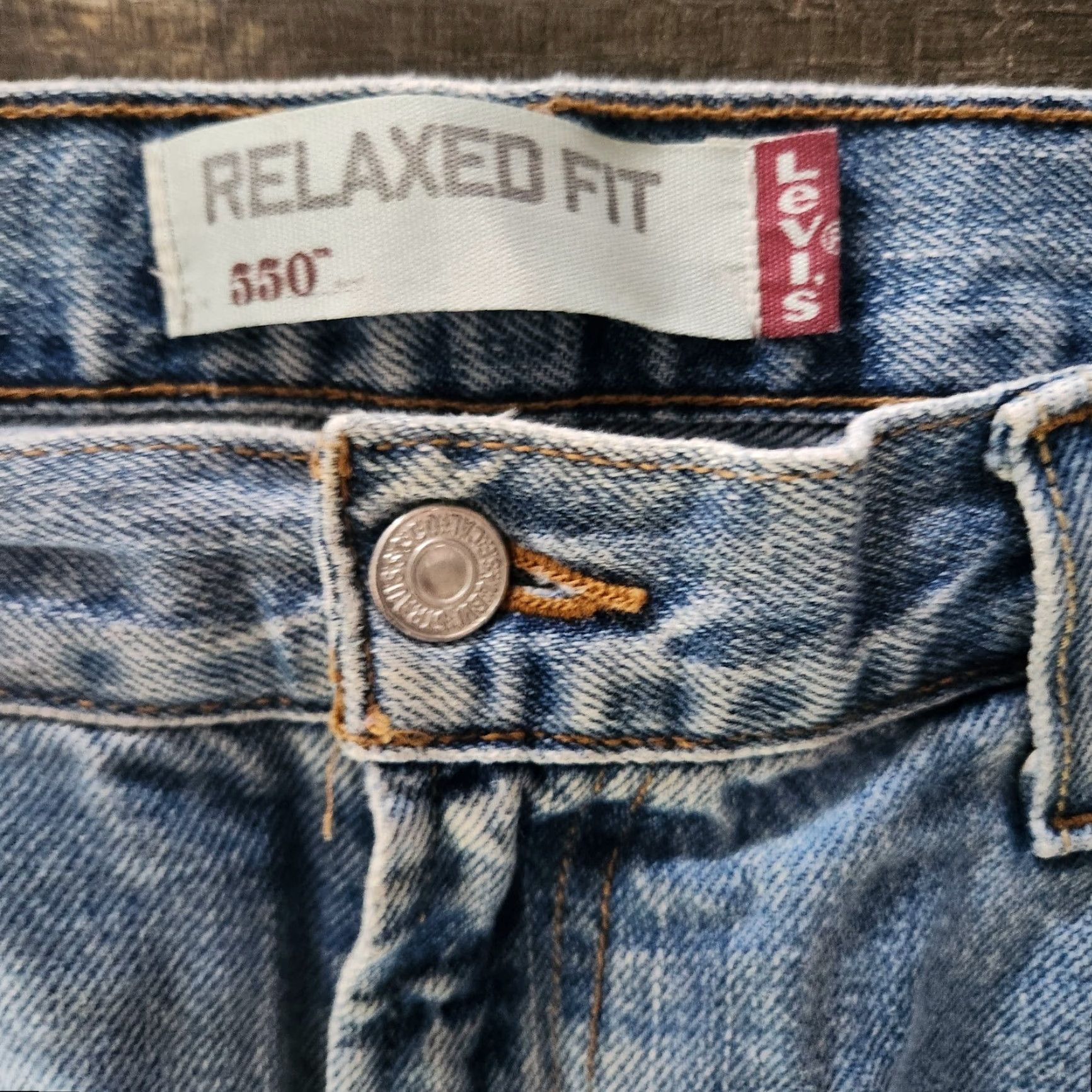 Levi's VINTAGE Levi's 550 Jeans 36x30 Light Wash Distressed Relaxed Fit 80s 90s Rock Punk Retro Grunge USA Mens Size US 36 / EU 52 - 7 Thumbnail