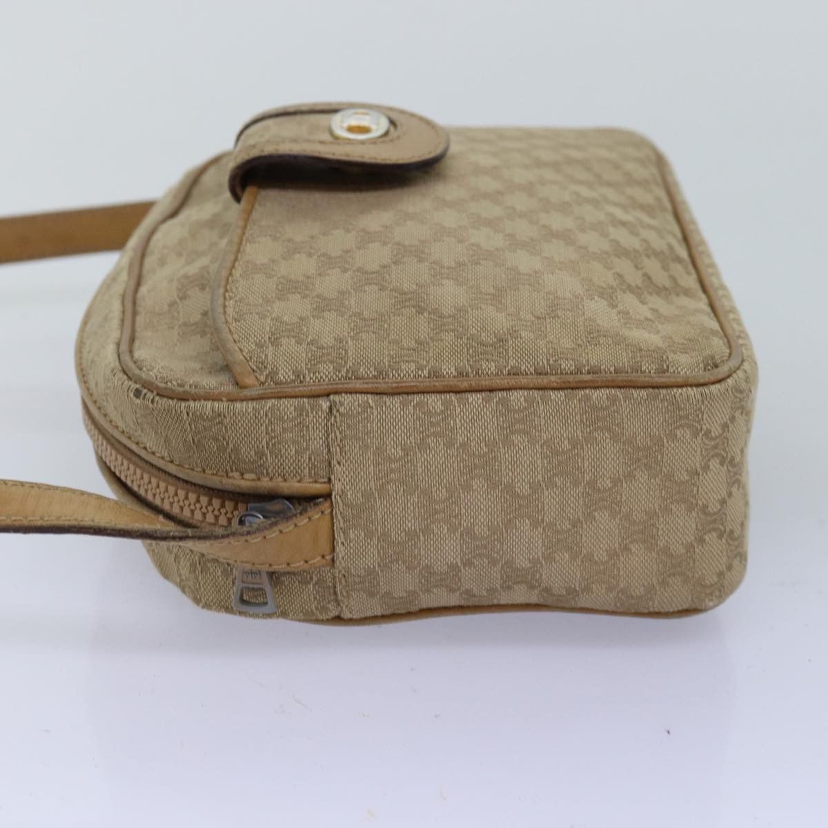 Celine CELINE Macadam Canvas Shoulder Bag Beige Size ONE SIZE - 3 Thumbnail