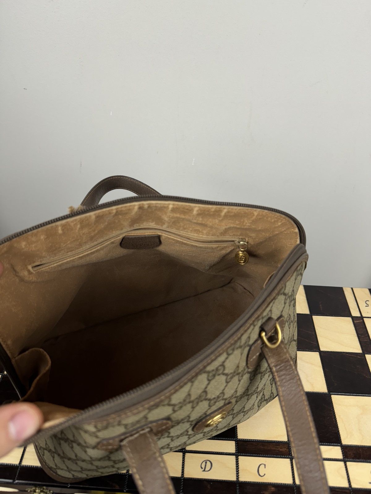 Gucci Vintage Leather bag Gucci Supreme GG original luxury item Size ONE SIZE - 6 Thumbnail