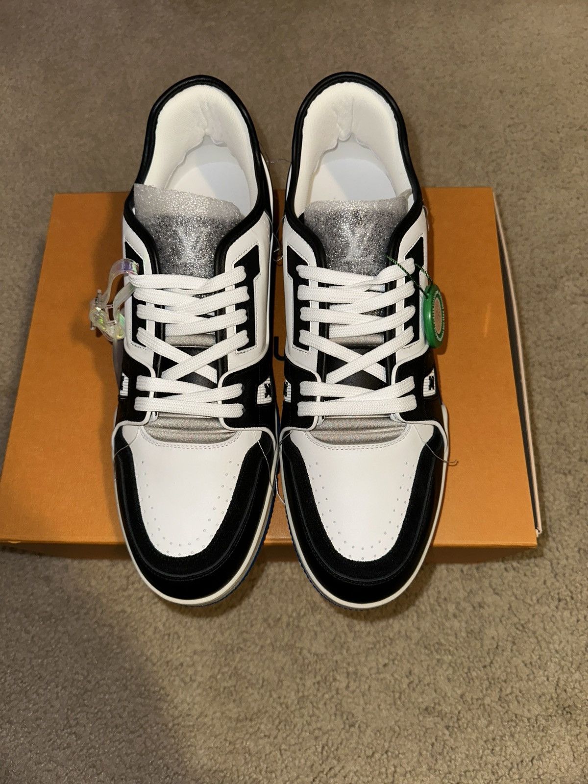 Louis Vuitton × Virgil Abloh Louis Vuitton Trainer Blue/White/Black SS 21 Size US 11 / EU 44 - 3 Thumbnail