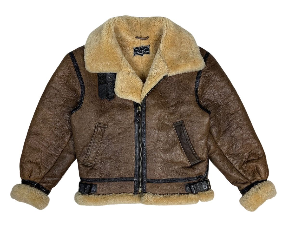 Vintage Vintage B-3 Sheepskin Leather Coat Shearling Sherpa Jacket Size US S / EU 44-46 / 1 - 13 Thumbnail
