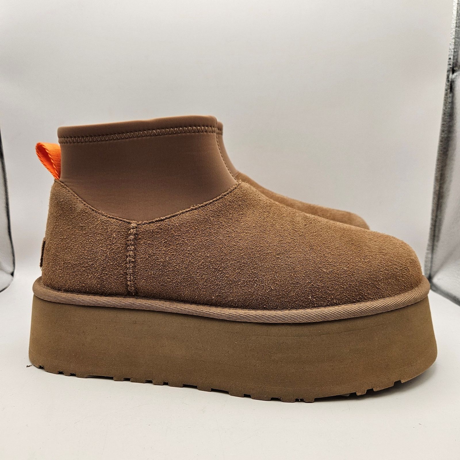 Ugg UGG WOMEN'S 9 PLATFORM MINI BOOTS BROWN SUEDE ULTRA MINI Size US 9 / IT 39 - 4 Thumbnail