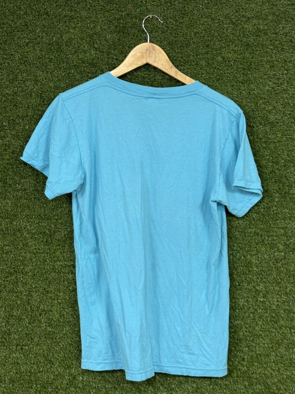 Vintage Vintage Hanes Premium Fred Flintstone Bed Rock Tee Blue Size US M / EU 48-50 / 2 - 5 Thumbnail
