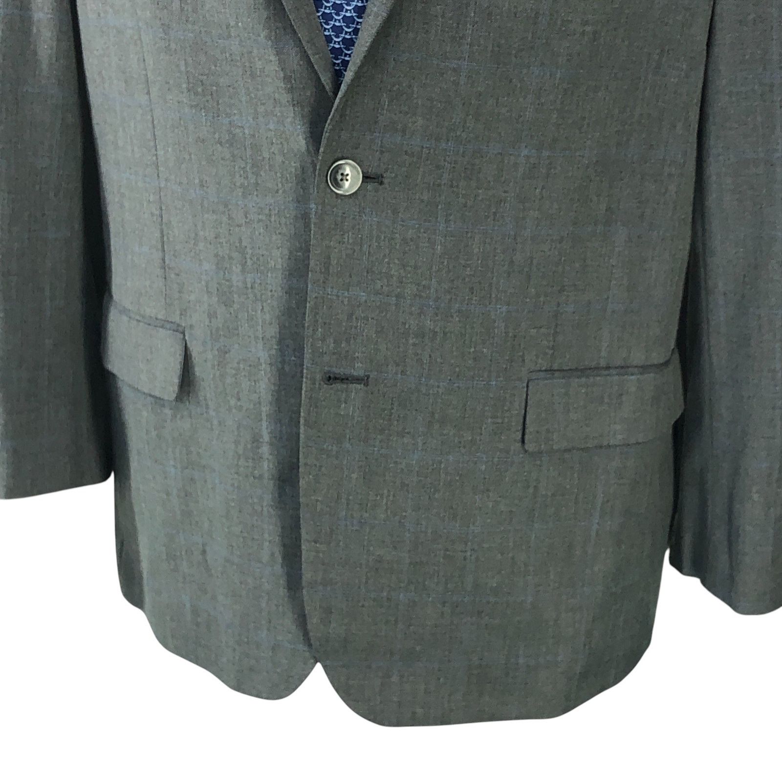 Ben Sherman Ben Sherman Sz 46R Sport Coat Jacket Blazer Burge Windowpane Size 46R - 3 Thumbnail