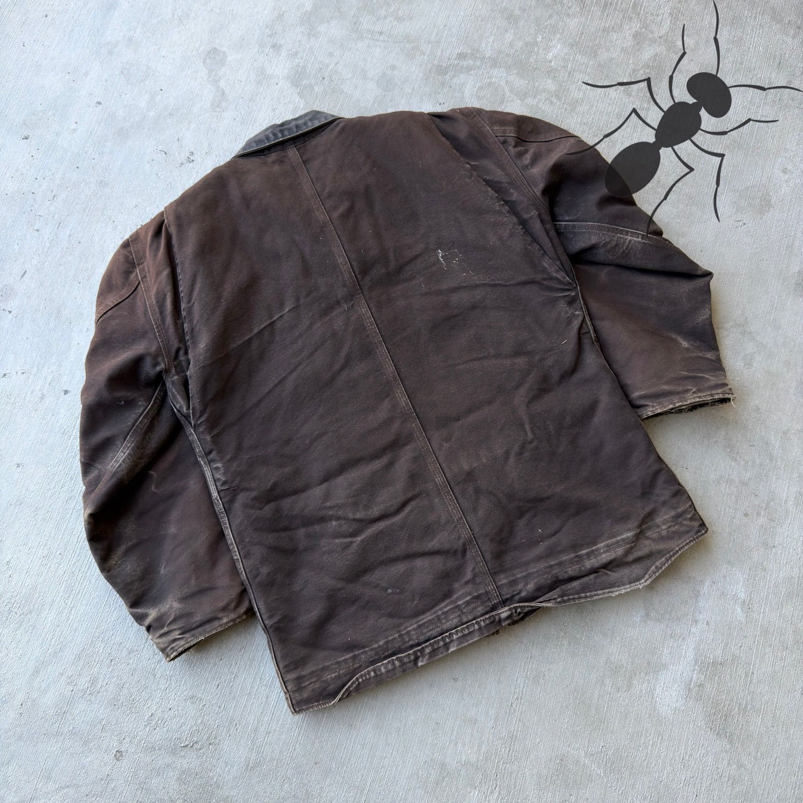 Carhartt × Vintage Vintage Y2K Carhartt C61 DKB brown chore coat work jacket Size US M / EU 48-50 / 2 - 6 Thumbnail