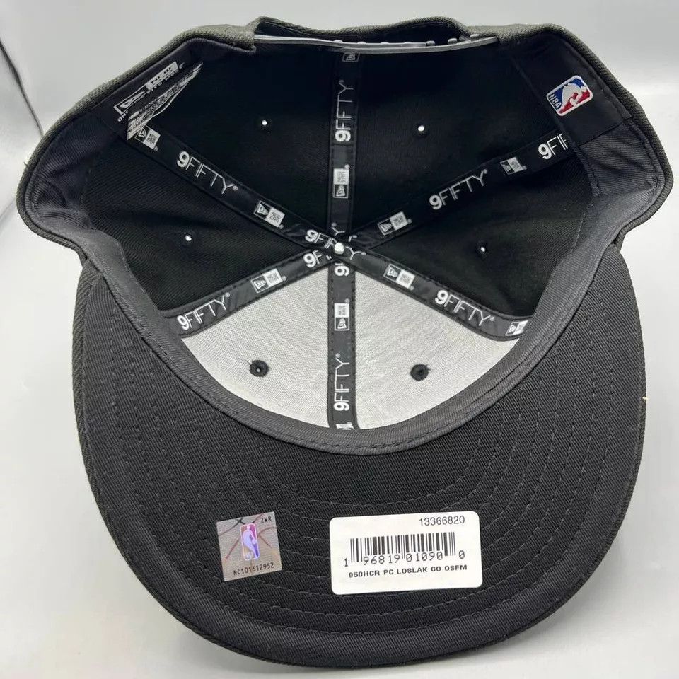 New Era Los Angeles LA Lakers Hat Men 9Fifty New Era NBA Snap Back Size ONE SIZE - 6 Thumbnail