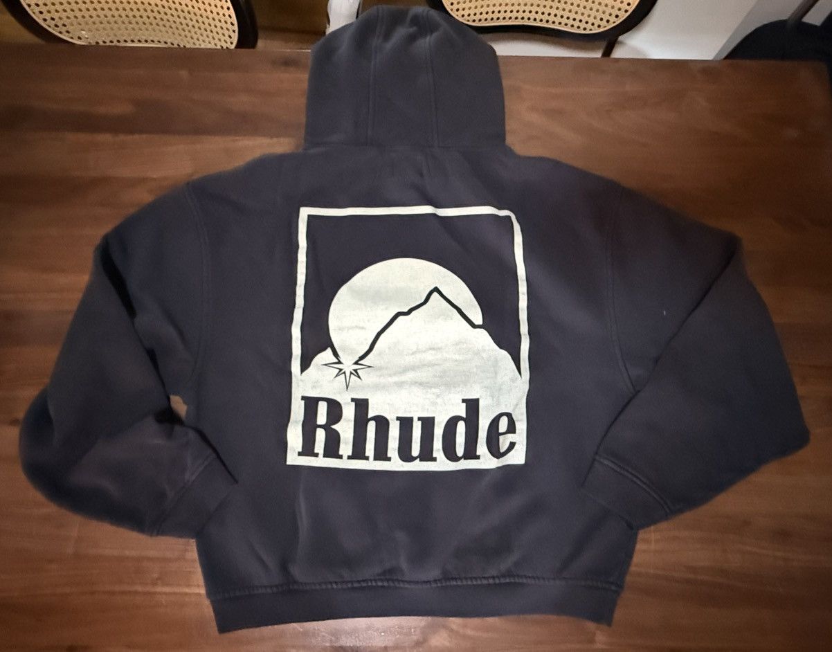Rhude RHUDE MOONLIGHT BADGE HOODIE VINTAGE BLACK Men’s Size XL Size US XL / EU 56 / 4 - 8 Thumbnail